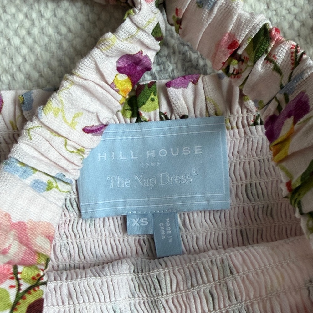 Hill House Anjuli Pink Bluebonnet Midi Maxi Nap Dress - Picture 4 of 5